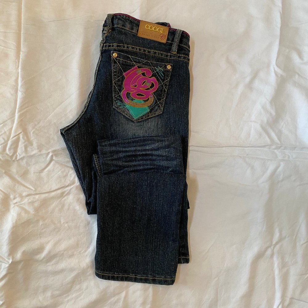 Coogi Jeans Emboridered Straight Leg Sexy